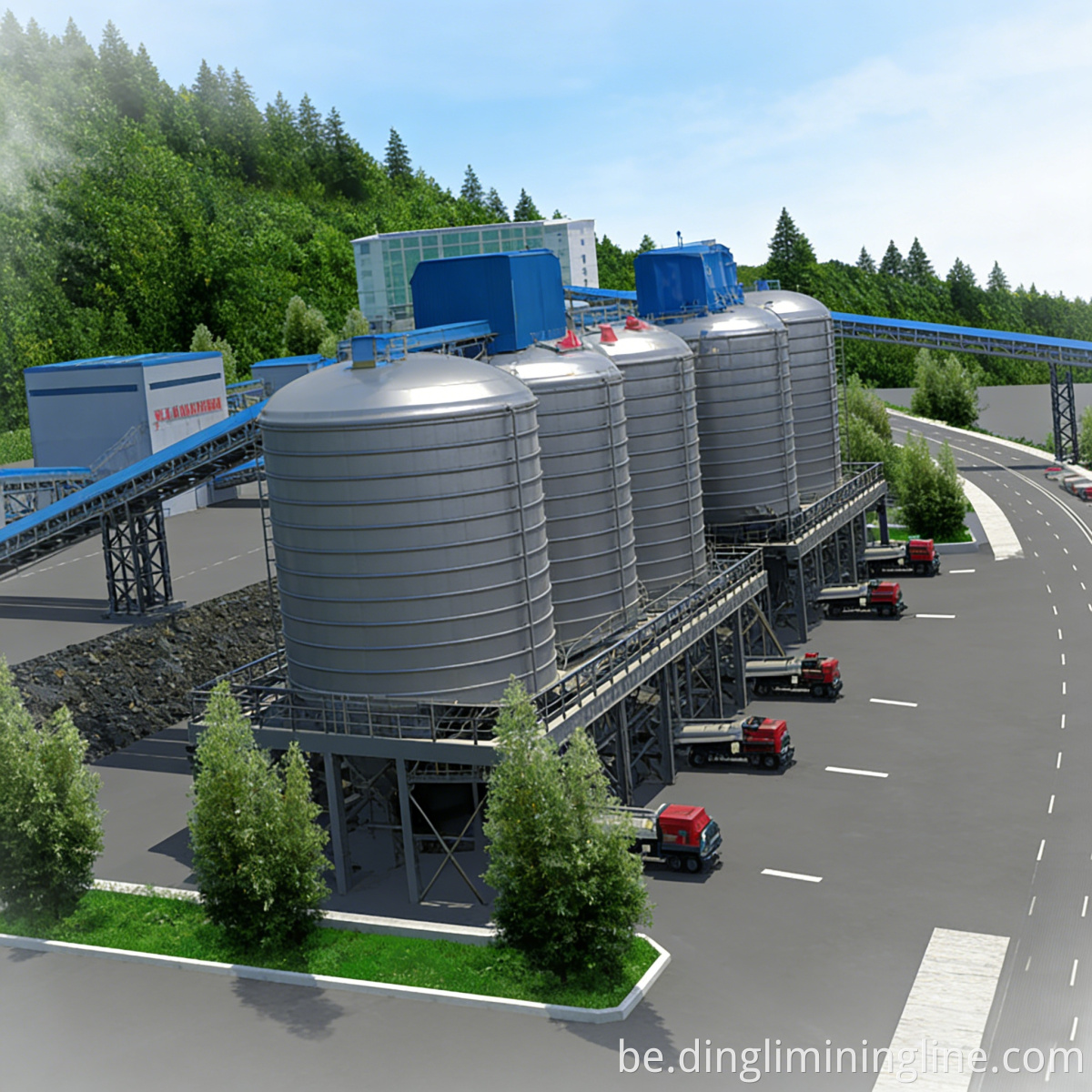 Railway Construction Stone Aggregate Line